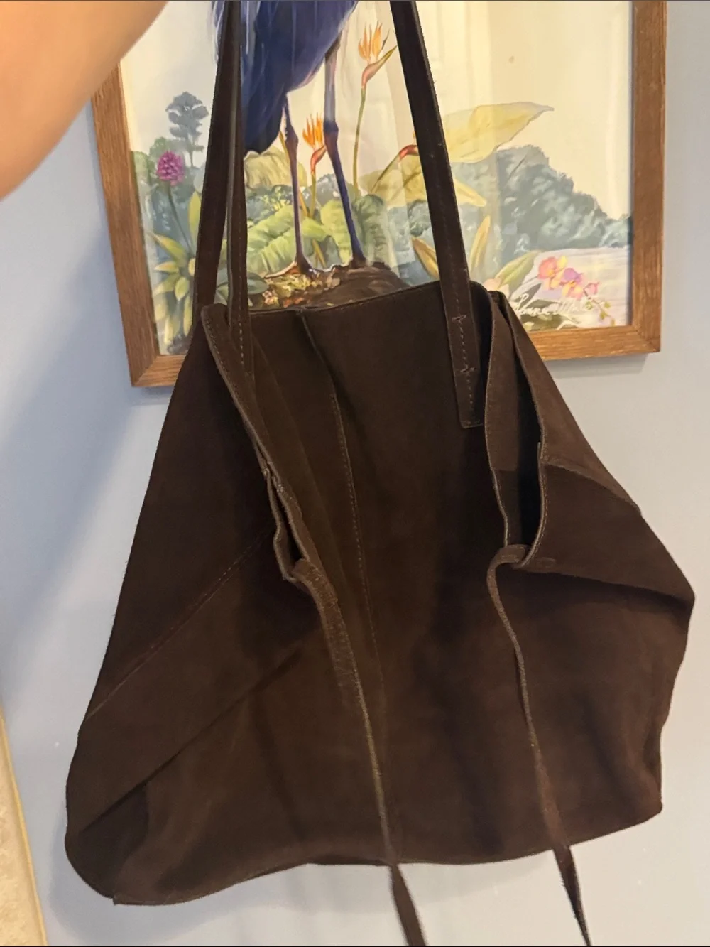 Mango sleek suede